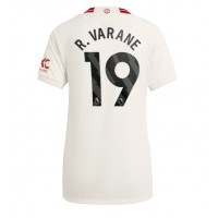 Camisa de Futebol Manchester United Raphael Varane #19 Equipamento Alternativo Mulheres 2023-24 Manga Curta